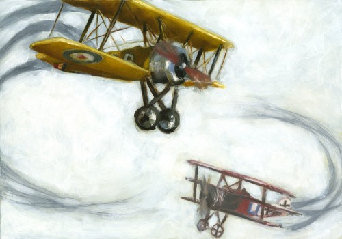 this is an old illustration of WWI fighter planes that I revisited recently.